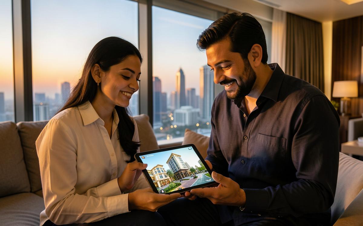 Arvind SmartSpaces campaign creative: NRI investment window
