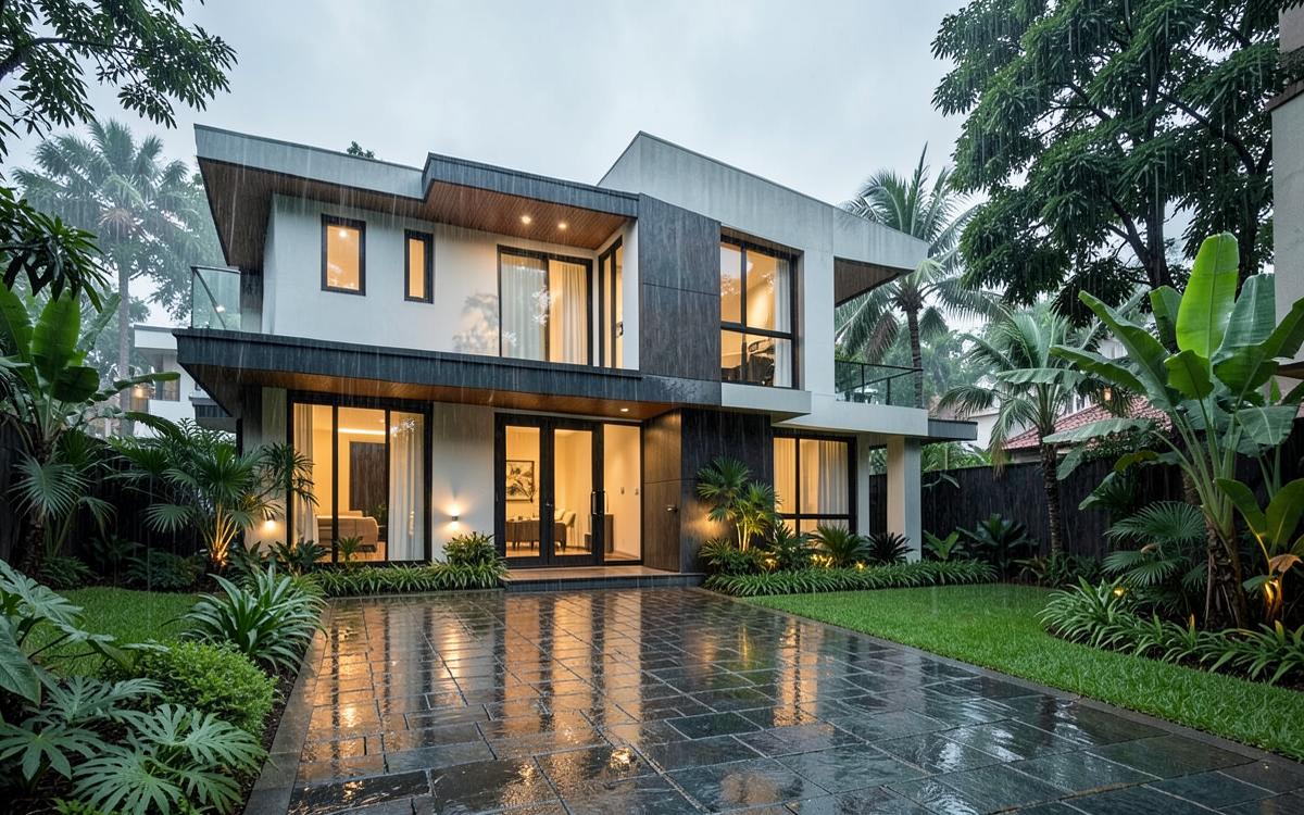 Arvind SmartSpaces campaign creative: Forreste Villas — monsoon drive
